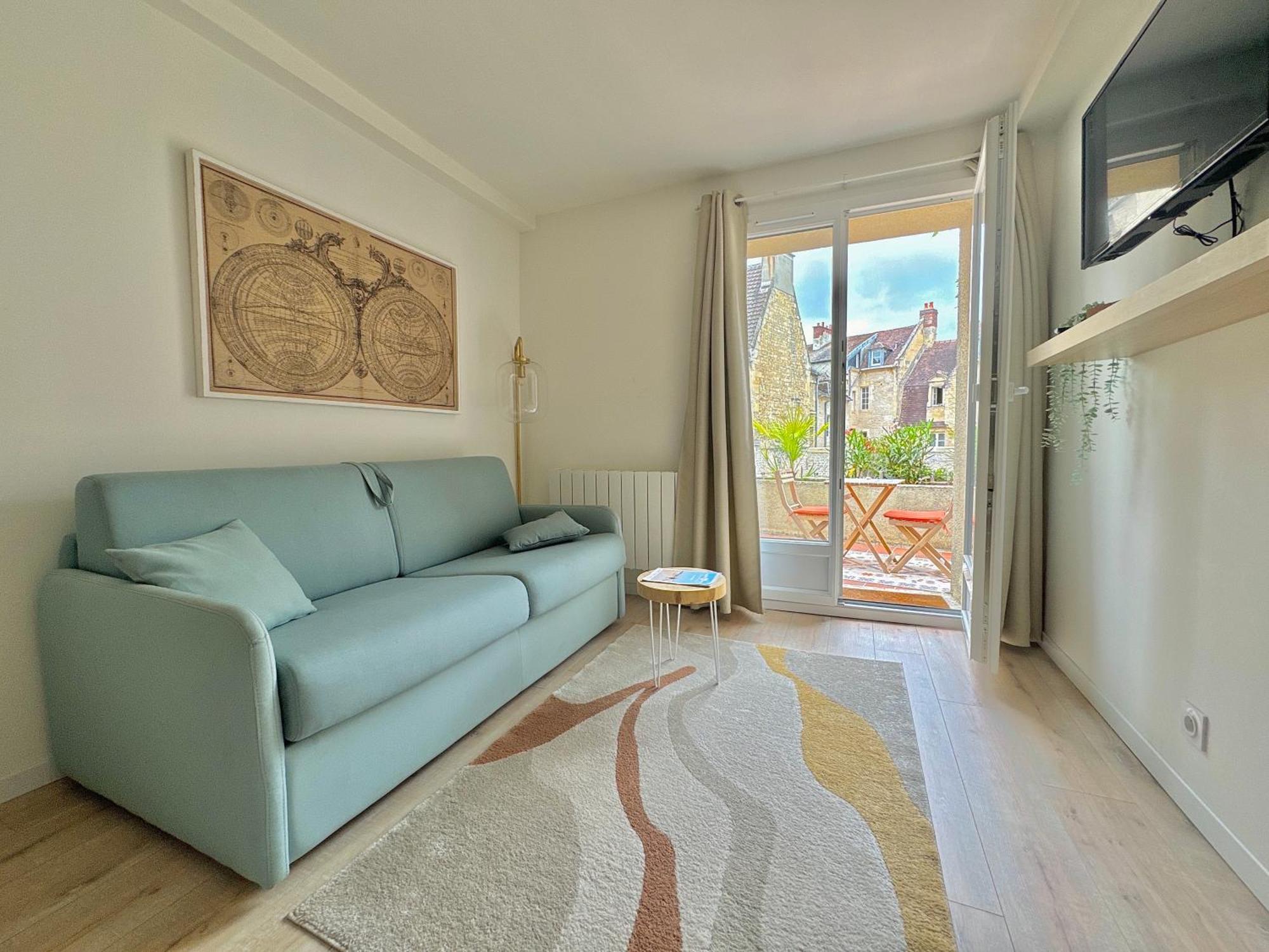 Ferienwohnung Studio Avec Terrasse - Centre Historique Caen Exterior foto